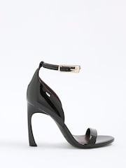 River Island Black Closed Back Banana Heel Sandals - Image 1 of 5