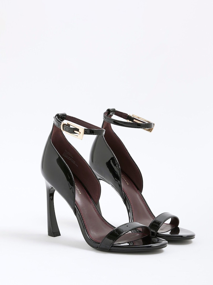 River Island Black Closed Back Banana Heel Sandals - Image 2 of 5