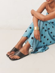 Chocolate Brown Forever Comfort® Toe Thong Sandals - Image 1 of 11