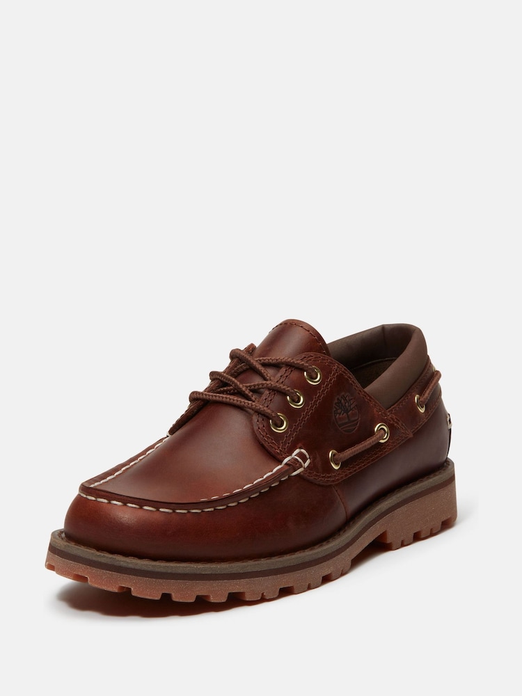 Timberland Brown Authentic Boat Shoe - Image 8 of 8