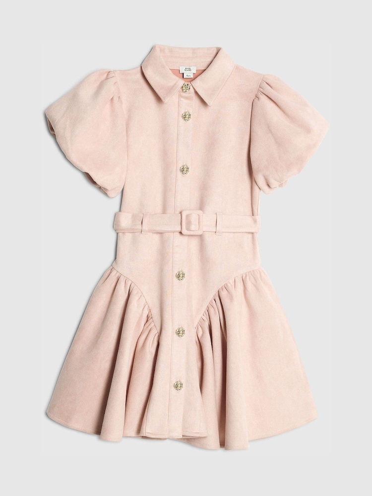 River Island Suedette Prom Dress - صورة 1 من 4