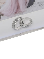 Widdop Silver Amore Box Arch Photo Frame With Rings 5 x 7 - Image 4 of 6