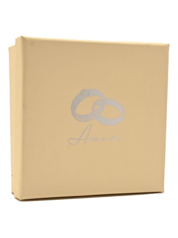 Widdop Silver Tone Amore Plated Horse Shoe with Icon Crystal Ribbon Gift Set - Image 3 of 3