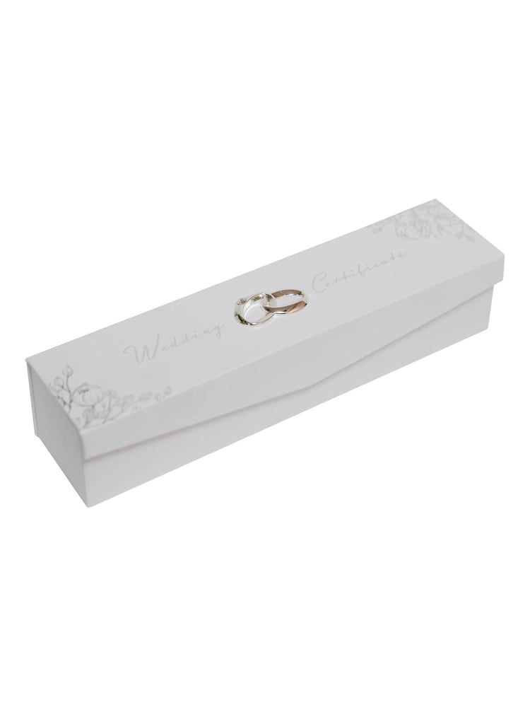 Widdop White Amore Paperwrap Wedding Certificate Holder with Ic Icon - Image 4 of 4