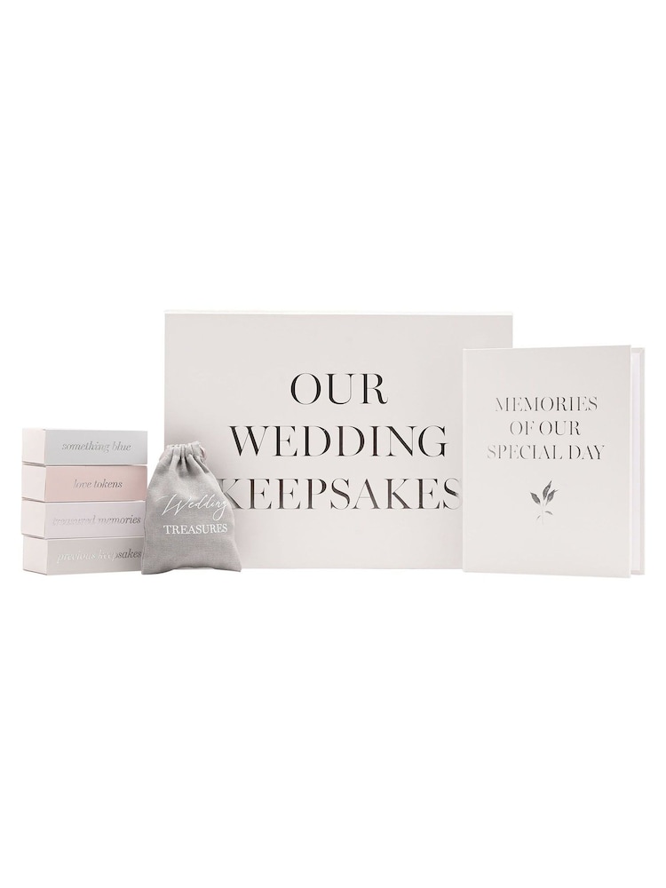 Widdop Grey Amore Wedding Memories Box - Image 1 of 6