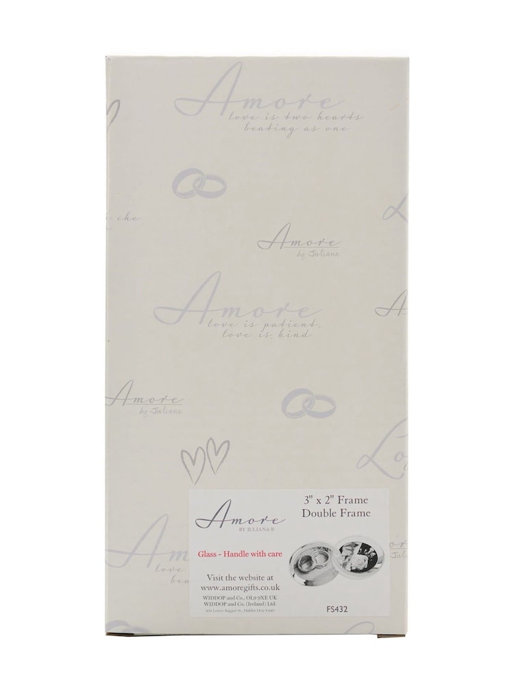 Widdop Silver Amore Silverplated Frame with Crystal Double Rings 2 - Image 4 of 4 Widdop Silver Amore Silverplated Frame with Crystal Double Rings 2 - Image 4 of 4