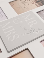 Widdop White Amore Multi Apperture Mr & Mrs Photo Frame - Image 3 of 4