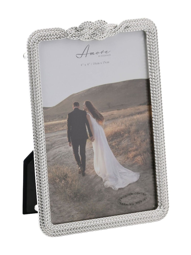 Widdop Silver Amore Infinity 3D Knot Frame 4 x 6 - Image 1 of 5 Widdop Silver Amore Infinity 3D Knot Frame 4 x 6 - Image 1 of 5