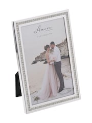 Widdop Silver Amore Sparkle Border Photo Frame 4" x 6 - Image 1 of 4