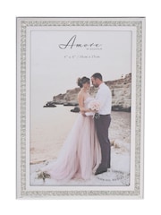 Widdop Silver Amore Sparkle Border Photo Frame 4" x 6 - Image 2 of 4