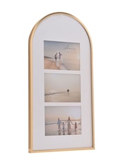 Widdop Gold Arched Top Collage Holds 3 Photos Frame 6 x 4 - Image 2 of 3