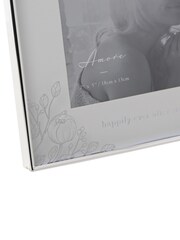 Widdop Silver Foil Floral Print Detail Frame 7 x 5 - Image 3 of 5