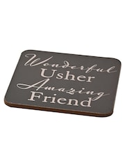 Widdop Clear Amore Whisky Usher Glass and Coaster Set - Image 4 of 4