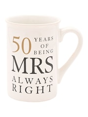 Widdop Ivory Amore 50 Years Of Mr Right Mrs Always Right Gift Set - Image 2 of 4