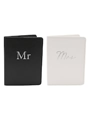 Widdop Set of 2 Black Ivory Amore Passport Holders - Image 1 of 4