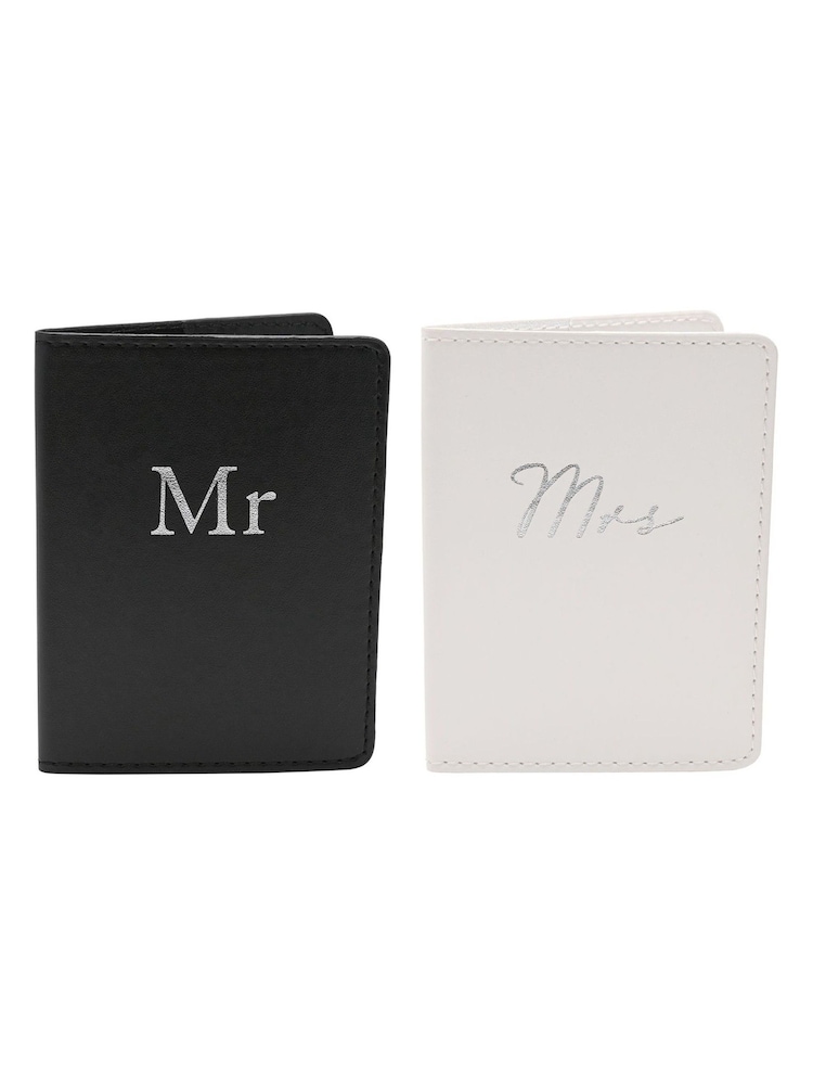Widdop Set of 2 Black Ivory Amore Passport Holders - Image 1 of 4