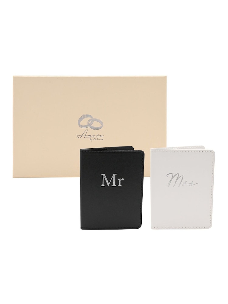 Widdop Set of 2 Black Ivory Amore Passport Holders - Image 2 of 4