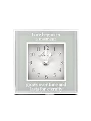 Widdop Grey Amore Mirror Eternity Border Clock - Image 2 of 2