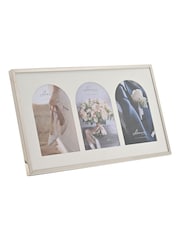 Widdop Silver Amore Triple Photo Frame With Arch Mounts - Image 3 of 4