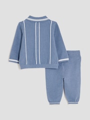 River Island Blue Baby Polo Zip Set - Image 3 of 5
