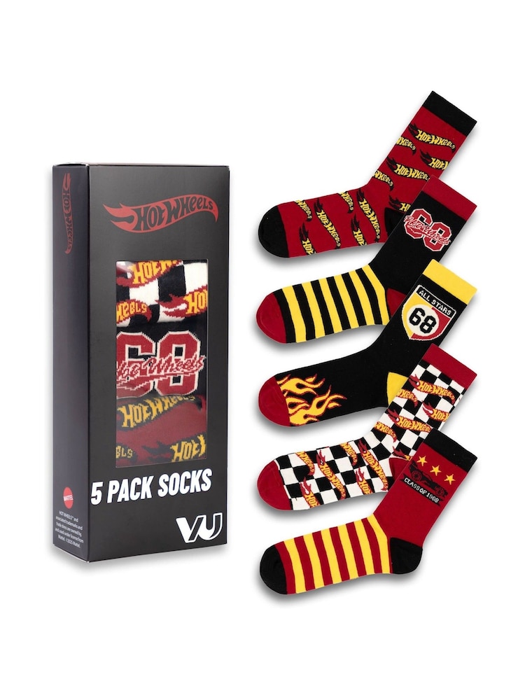 Vanilla Underground Red Calf Socks Set of 5 - Image 1 of 6 Vanilla Underground Red Calf Socks Set of 5 - Image 1 of 6