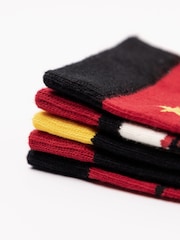 Vanilla Underground Red Calf Socks Set of 5 - Image 4 of 6