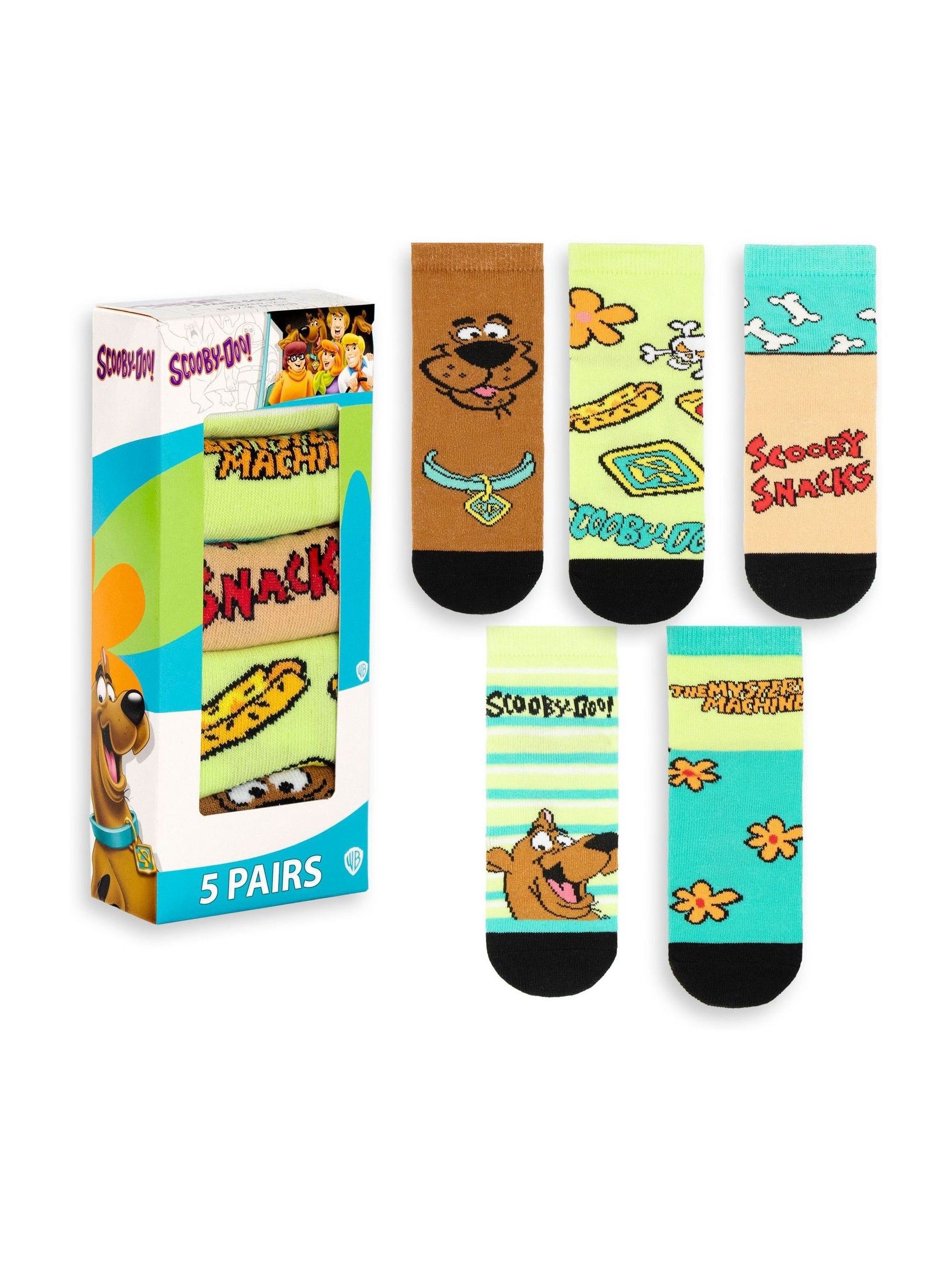 Vanilla Underground Unisex Kids Green Calf Socks Set Of 5 Pack - Image 4