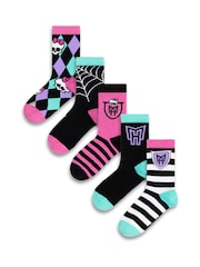 Vanilla Underground Calf Socks Set Of 5 - Imagen 8 de 12