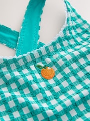 Green/White Gingham Short Bikini (3-16yrs) - Image 6 of 7