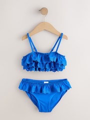 Cobalt Blue Frill Bikini (3-16yrs) - Image 1 of 4