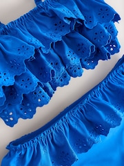 Cobalt Blue Frill Bikini (3-16yrs) - Image 3 of 4