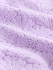 Lilac Purple Shell Towelling Crop Top And Shorts Set (3-16yrs) - Image 8 of 8