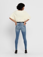 JDY White Knitted Batwing Jumper - Image 2 of 5