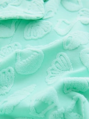 Mint Green Towelling Shirt Crop Top And Shorts Set (3-16yrs) - Image 10 of 10