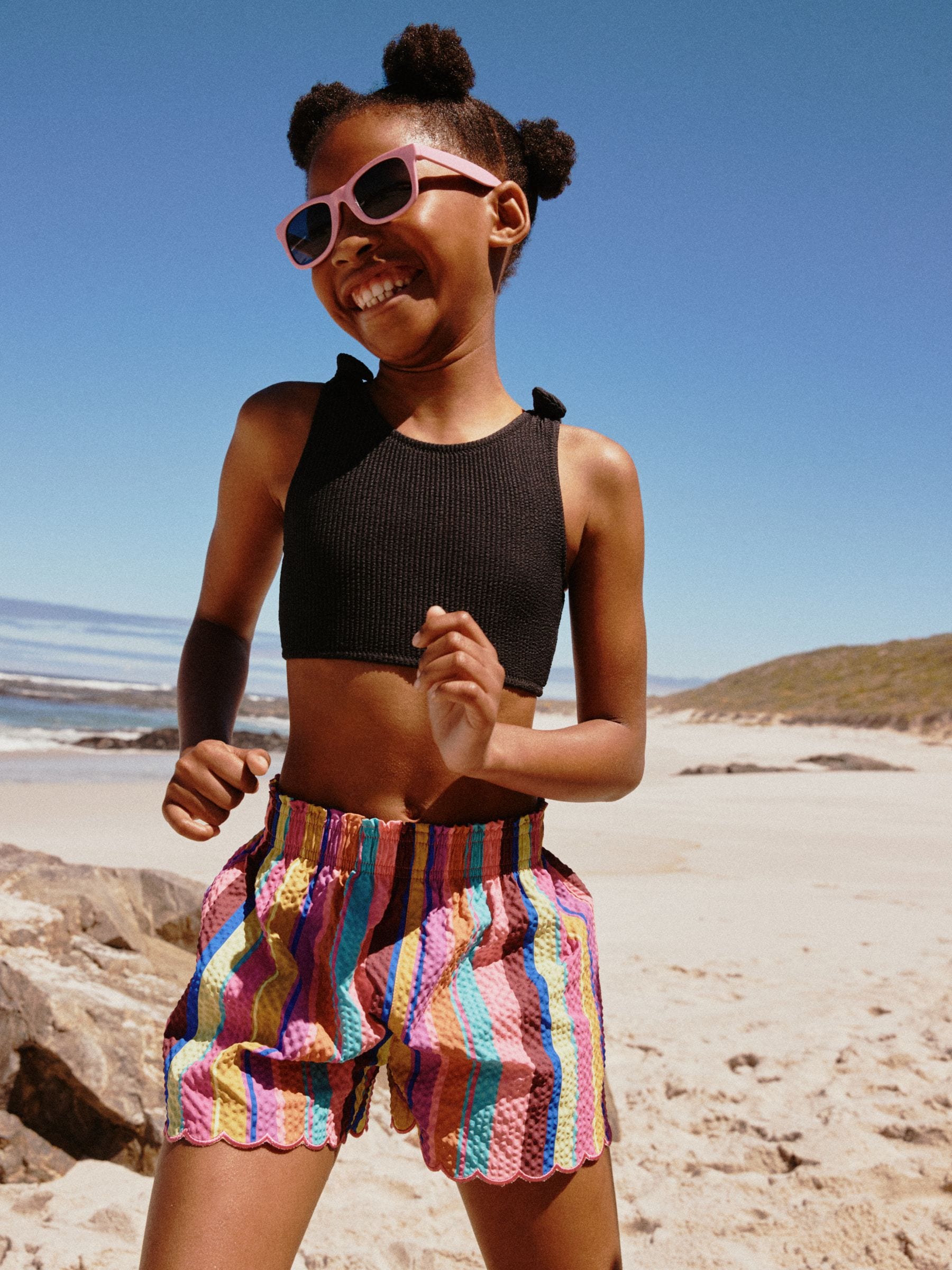 Buy Multi Rainbow Stripe Beach Shorts (3-16yrs) from Next USA