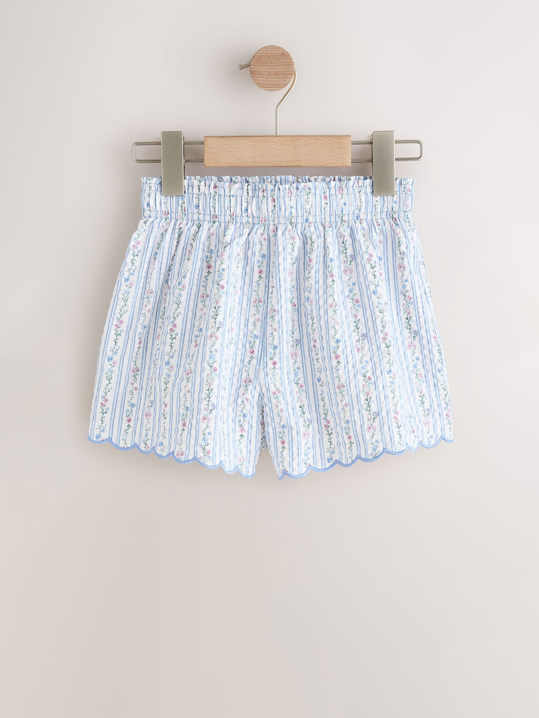 Buy Blue Ditsy Stripe Beach Shorts (3-16yrs) from Next USA