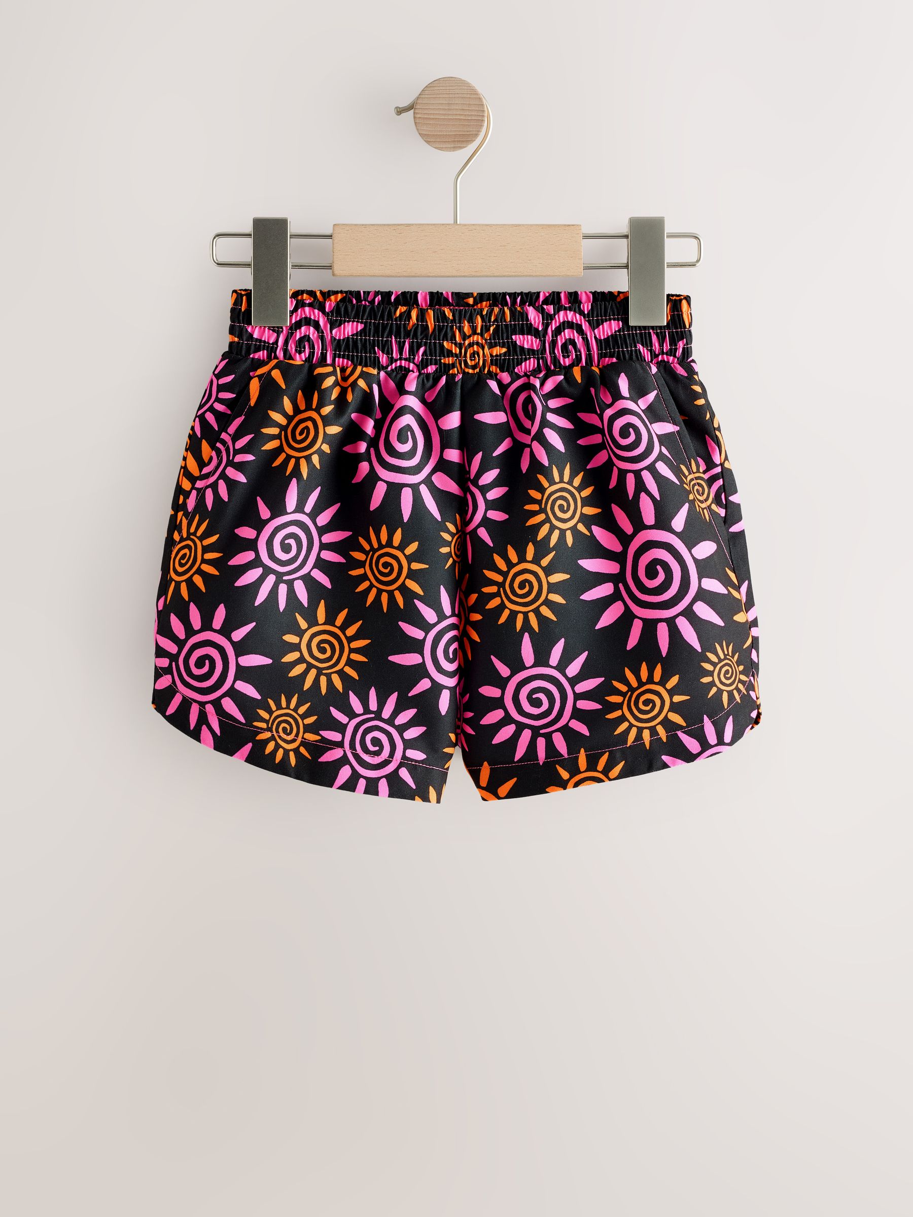 Cumpără Black/Pink Sun - Pantaloni scurți de plajă (3-16ani) from
