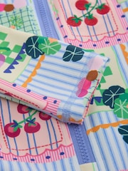 Blue Stripe Vegetable Print Sunsafe Long Sleeve Swimsuit (3mths-7yrs) - Image 7 of 7