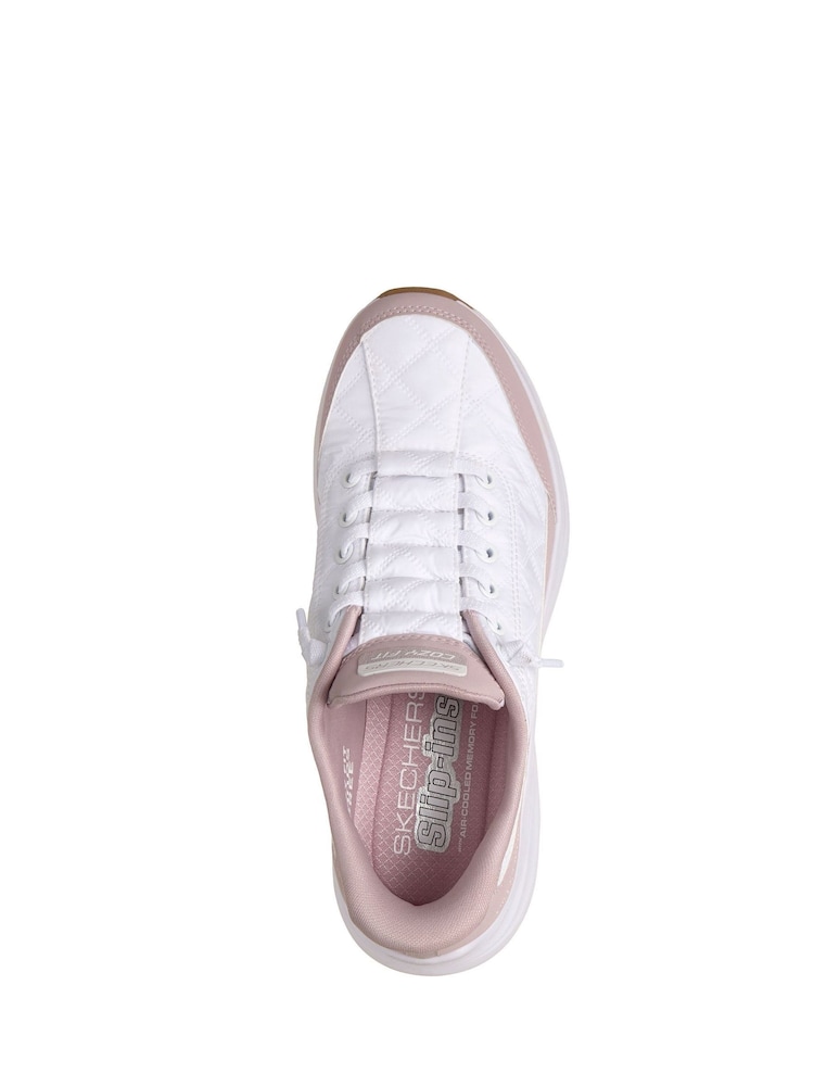 Skechers Purple on White Skechers Slip ins Contour Foam Cosy Fit Trainers - Image 5 of 5 Skechers Purple on White Skechers Slip ins Contour Foam Cosy Fit Trainers - Image 5 of 5