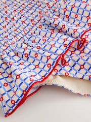 Red/Blue Check Shirred Swimsuit (3mths-10yrs) - Image 4 of 5