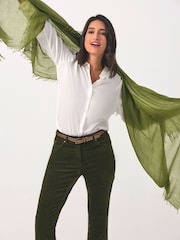 Pure Ultrafine Cashmere Lightweight Fringed Scarf - Image 2 of 2