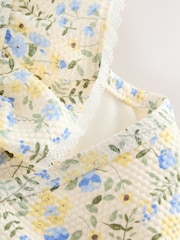 Yellow Ditsy Floral Frill Swimsuit (3mths-7yrs) - Image 8 of 8