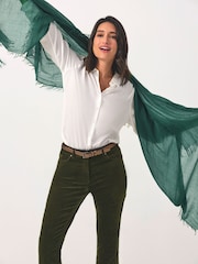 Pure Ultrafine Cashmere Lightweight Fringed Scarf - Image 2 of 2