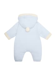 Emile Et Rose Kane Knitted Pramsuit With Pockets Fur Trim and Pom-Pom - Image 3 of 5