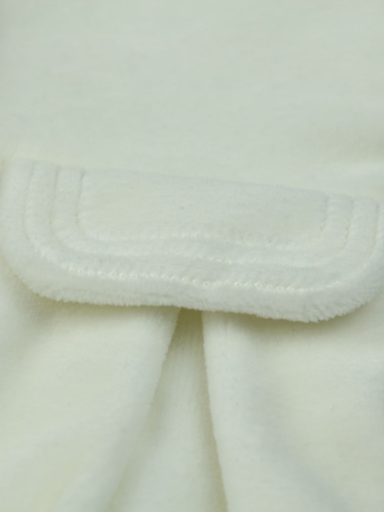 Emile Et Rose Cream Roseanna Luxurious Velour Padded Coat With Pleated Full Skirt and Beret - Image 7 of 7