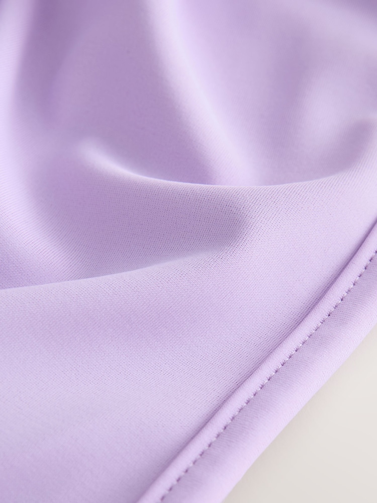 بنفسجي فاتح - قبعة سباحة واسعة تغطي الرأس والرقبة (3 شهور -10 سنوات) - صورة 2 من 3