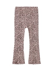 Name It Purple Leopard Flared Trousers - Image 1 of 3