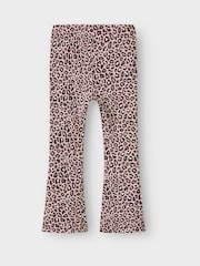 Name It Purple Leopard Flared Trousers - Image 2 of 3