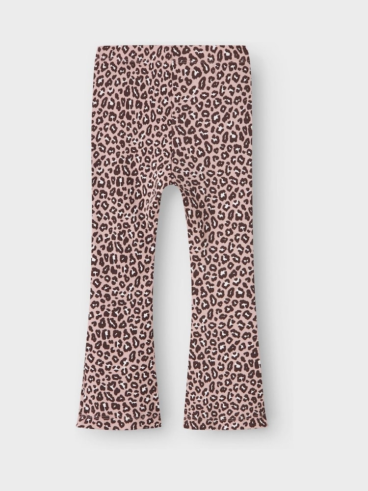 Name It Purple Leopard Flared Trousers - Image 2 of 3