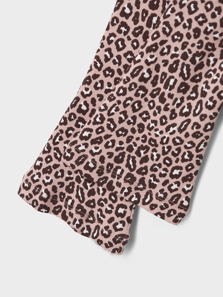 Name It Purple Leopard Flared Trousers - Image 3 of 3